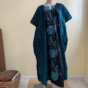 LALEELA Cotton Swirl Pattern Caftan